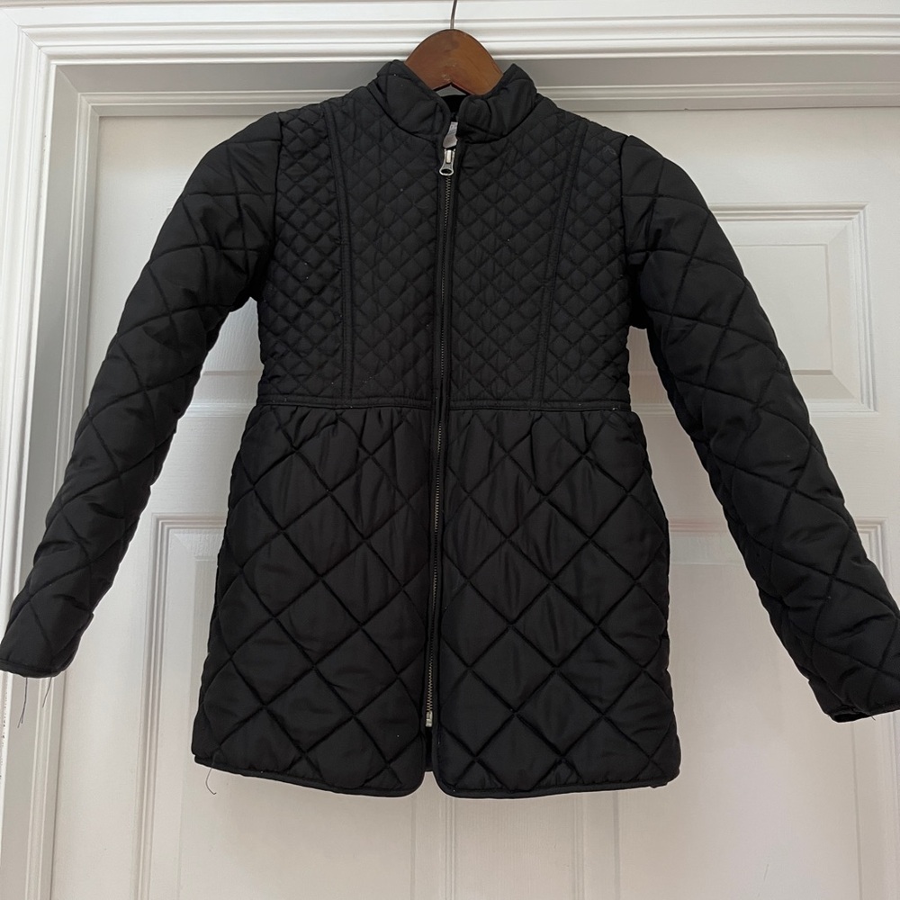 Joe Fresh Black Quilted Girls Puffer Jacket/coat